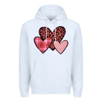 White hearts Premium Hoodie - JahusDesignShop
