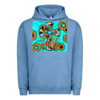 Pigment Pebble Blue cross tumbler Urban Hoodie - JahusDesignShop
