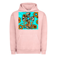 Pigment Salmon cross tumbler Urban Hoodie - JahusDesignShop