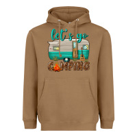 Toasted Coconut lets go camping Heavyweight Hoodie - texasbilliewilder
