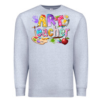 Heather Grey art teacher Premium Sweatshirt - texasbilliewilder