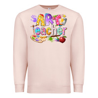 Pale Pink art teacher Premium Sweatshirt - texasbilliewilder