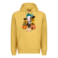 Antique Gold Cow Fall Pumpkin Premium Hoodie - Artiststas