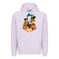 Lilac Cow Fall Pumpkin Premium Hoodie - Artiststas