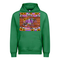 Emerald mama bear sunflowers purple Urban Hoodie - Jasminsmagicworld