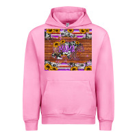 Fuchsia Pink mama bear sunflowers purple Urban Hoodie - Jasminsmagicworld