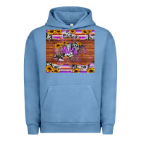 Pigment Pebble Blue mama bear sunflowers purple Urban Hoodie - Jasminsmagicworld