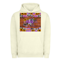 Pigment Pistachio mama bear sunflowers purple Urban Hoodie - Jasminsmagicworld