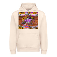 Sandshell mama bear sunflowers purple Urban Hoodie - Jasminsmagicworld