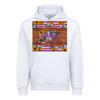 White mama bear sunflowers purple Urban Hoodie - Jasminsmagicworld