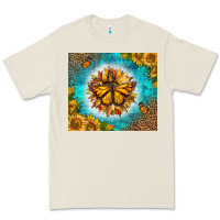 Bone Monarch Butterfly Sunflower Premium Tee - LillyAllenDesigns