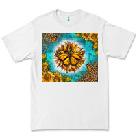 White Monarch Butterfly Sunflower Premium Tee - LillyAllenDesigns