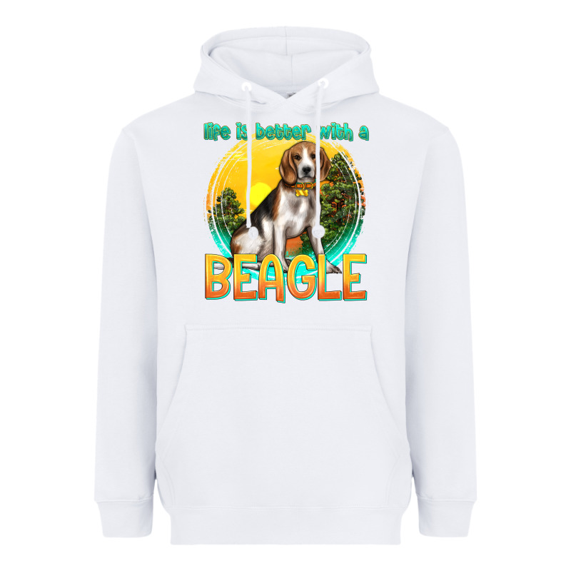 Life Is Better With A Beagle Heavyweight Hoodie by texasbilliewilder | Teevron