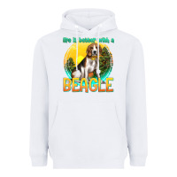 White life is better with a beagle Heavyweight Hoodie - texasbilliewilder