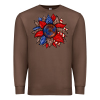 Chestnut American flag leopard sunflower Premium Sweatshirt - Zillion Design Studio