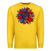 Lemon American flag leopard sunflower Premium Sweatshirt - Zillion Design Studio
