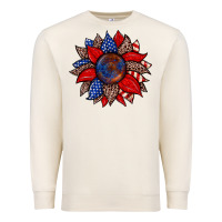 Sandshell American flag leopard sunflower Premium Sweatshirt - Zillion Design Studio