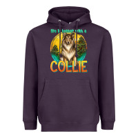Plum life is better with a collie Heavyweight Hoodie - texasbilliewilder