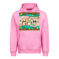 Fuchsia Pink summer gnomes Urban Hoodie - Artiststas