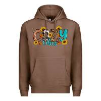Chestnut Cozy Vibes Fall Sunflowers Premium Hoodie - Artiststas