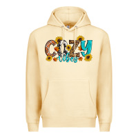 Pina Colada Cozy Vibes Fall Sunflowers Premium Hoodie - Artiststas