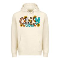 Tofu Cozy Vibes Fall Sunflowers Premium Hoodie - Artiststas