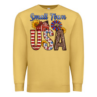 Antique Gold small town usa Premium Sweatshirt - Zillion Design Studio