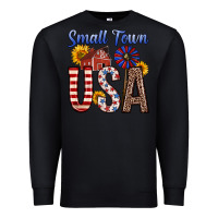 Black small town usa Premium Sweatshirt - Zillion Design Studio