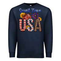 Navy small town usa Premium Sweatshirt - Zillion Design Studio