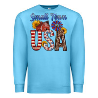 Ocean Blue small town usa Premium Sweatshirt - Zillion Design Studio