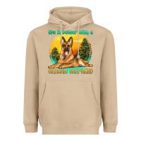 Mushroom life is better with a german shepherd Heavyweight Hoodie - texasbilliewilder