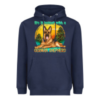 Navy life is better with a german shepherd Heavyweight Hoodie - texasbilliewilder