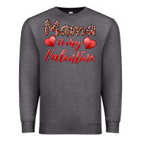 Charcoal Heather mama is my valentine Premium Sweatshirt - RanaPortraitStore