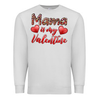 Dove Grey mama is my valentine Premium Sweatshirt - RanaPortraitStore