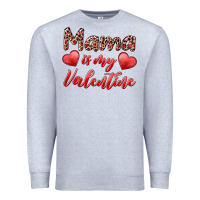 Heather Grey mama is my valentine Premium Sweatshirt - RanaPortraitStore