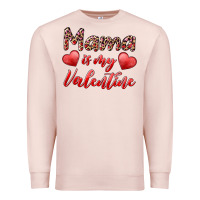 Pale Pink mama is my valentine Premium Sweatshirt - RanaPortraitStore