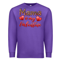Purple mama is my valentine Premium Sweatshirt - RanaPortraitStore