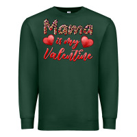 Sports Green mama is my valentine Premium Sweatshirt - RanaPortraitStore