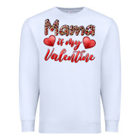 White mama is my valentine Premium Sweatshirt - RanaPortraitStore