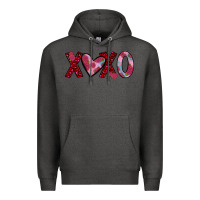 Charcoal Heather xoxo Premium Hoodie - JahusDesignShop