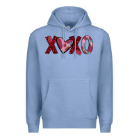 Colony Blue xoxo Premium Hoodie - JahusDesignShop