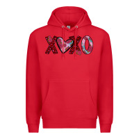 Red xoxo Premium Hoodie - JahusDesignShop