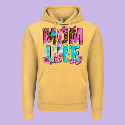 Mom Life Vintage Hoodie Designed By Adodesignshop