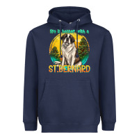 Navy life is better with a st.bernard Heavyweight Hoodie - texasbilliewilder