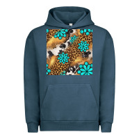 Pigment Midnight Navy western turquoise gemstone seamless pattern Urban Hoodie - BundleAndBundleShop