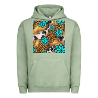 Pigment Oil Green western turquoise gemstone seamless pattern Urban Hoodie - BundleAndBundleShop