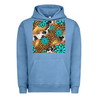 Pigment Pebble Blue western turquoise gemstone seamless pattern Urban Hoodie - BundleAndBundleShop