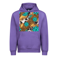 Tulip western turquoise gemstone seamless pattern Urban Hoodie - BundleAndBundleShop
