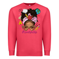 Cardinal afro messy bun teacherlife Premium Sweatshirt - texasbilliewilder