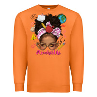 Carrot afro messy bun teacherlife Premium Sweatshirt - texasbilliewilder
